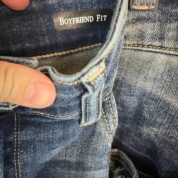 Judy Blue boyfriend fit distressed blue Jeans size 20W stretch comfort casual - Picture 5 of 6